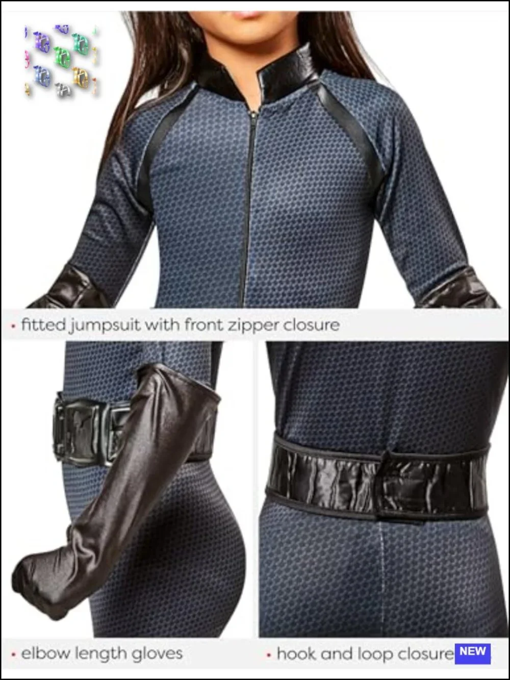 Deluxe Catwoman Costume Jumpsuit Halloween Cosplay 100% Polyester Medium
